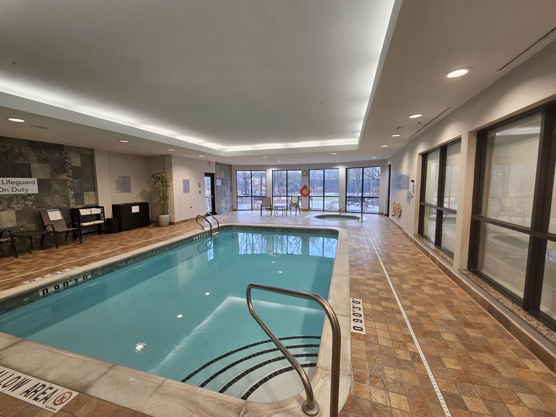 Indoor pool commercial painting — SGH Painting Toronto
