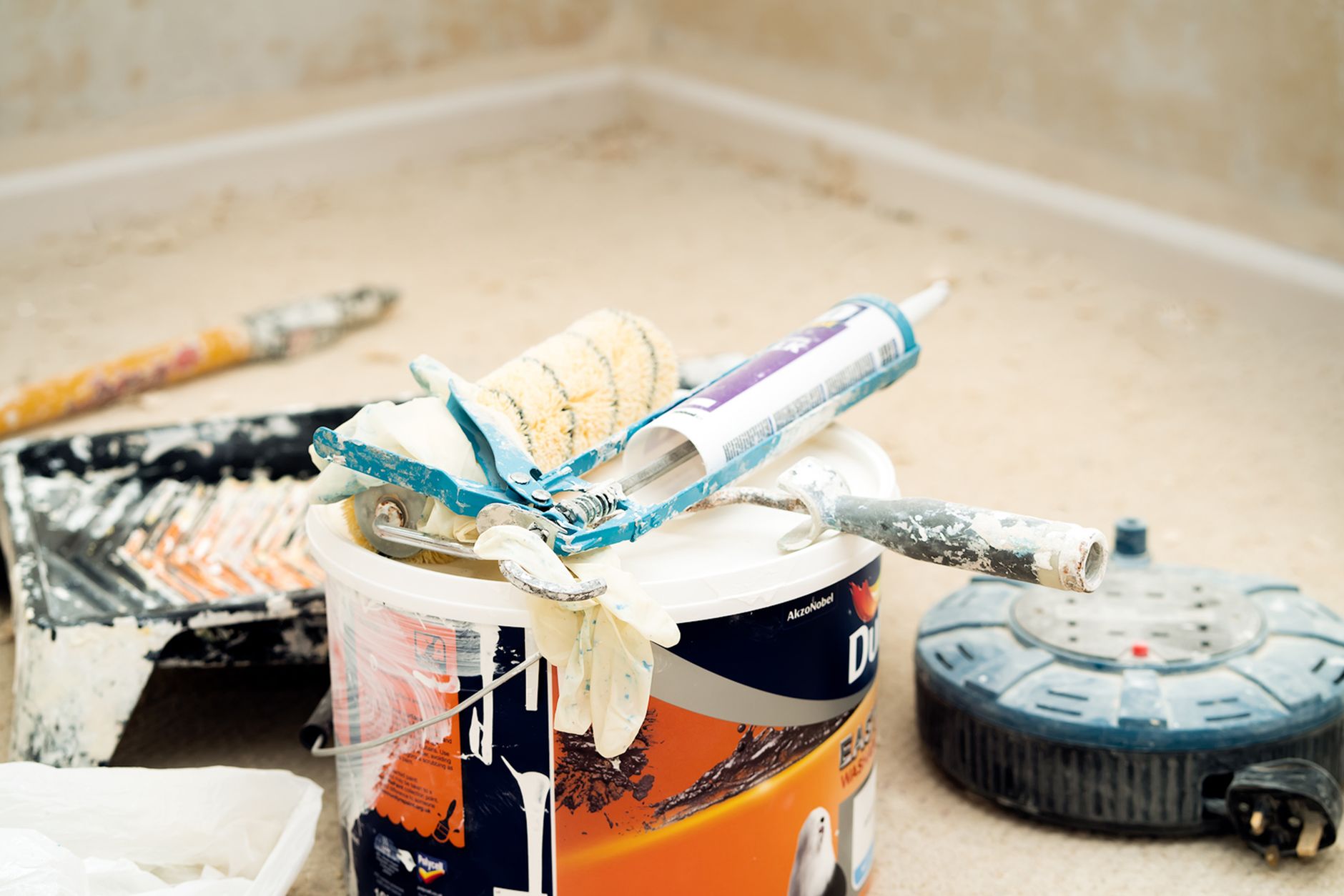 Ceiling texture removal and refinish